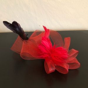 Red Kentucky Derby Fascinator